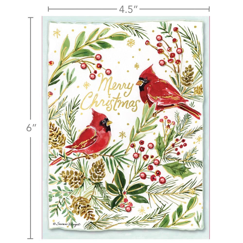 Cardinals Luxe Christmas Cards Fifth Alternate Image