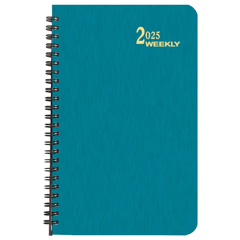 image Turquoise Shimmer Large Time Weekly 2025 Planner Main Image