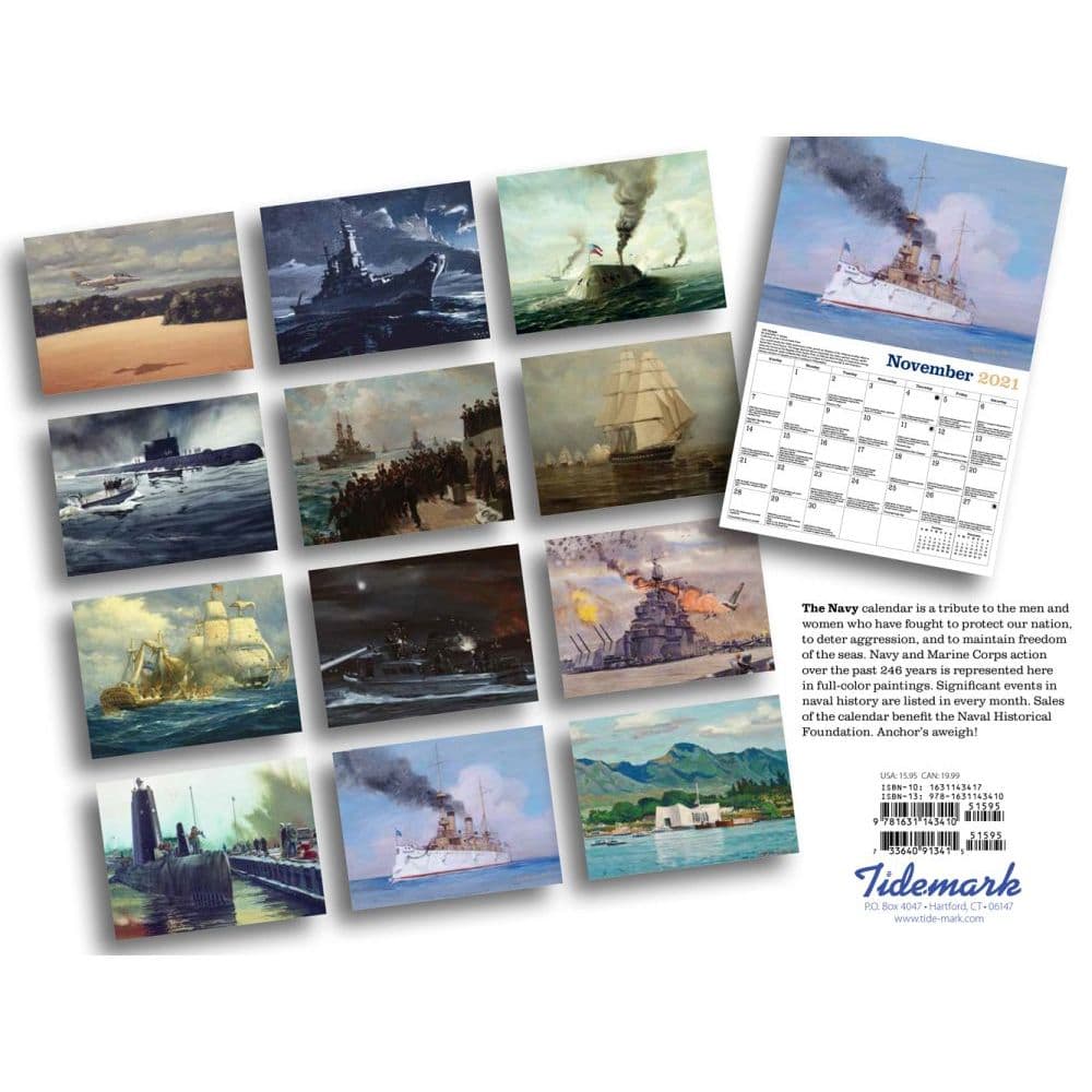 Navy Wall Calendar