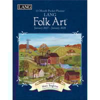 image Lang Folk Art 2027 Monthly Pocket Planner by Mary Singleton Main Product Image