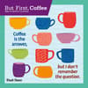image But First Coffee 2025 Mini Wall Calendar Main Image