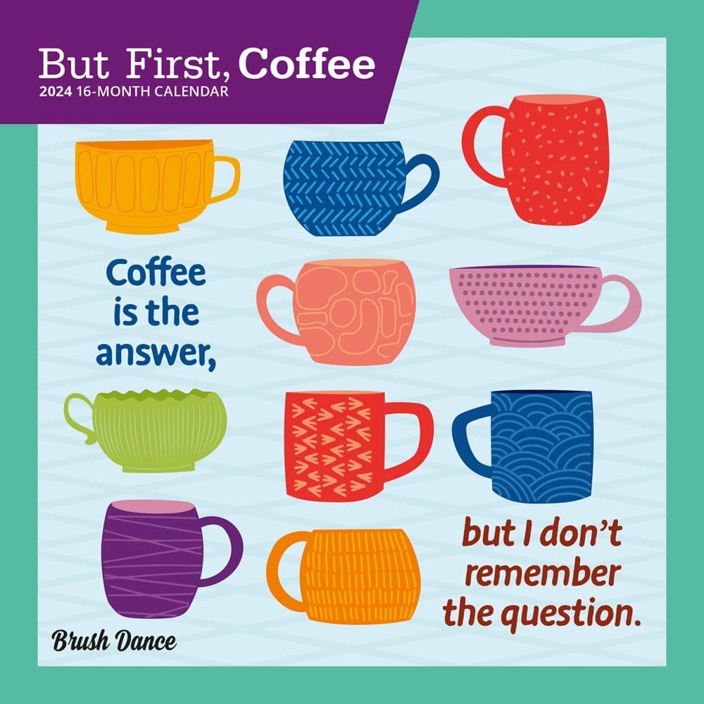 But First Coffee 2025 Mini Wall Calendar Main Image