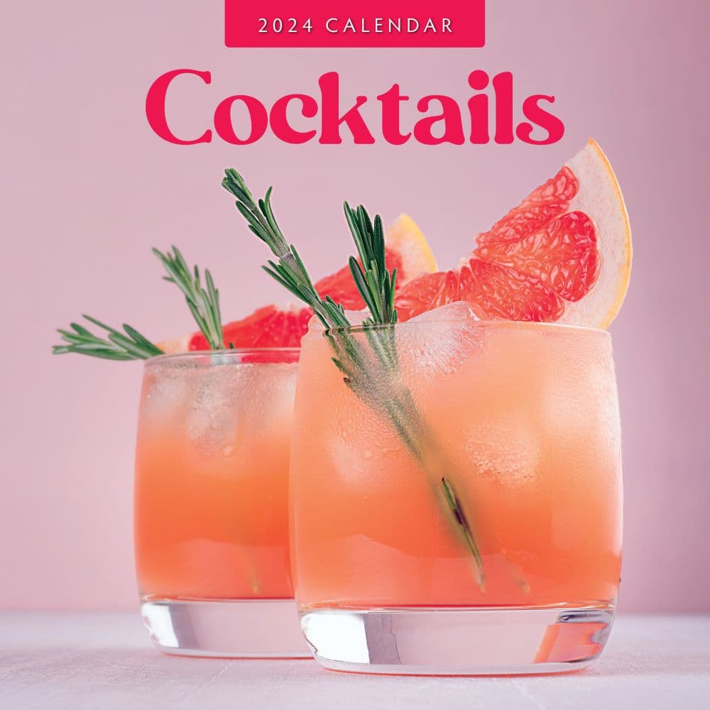 Cocktails 2024 Wall Calendar