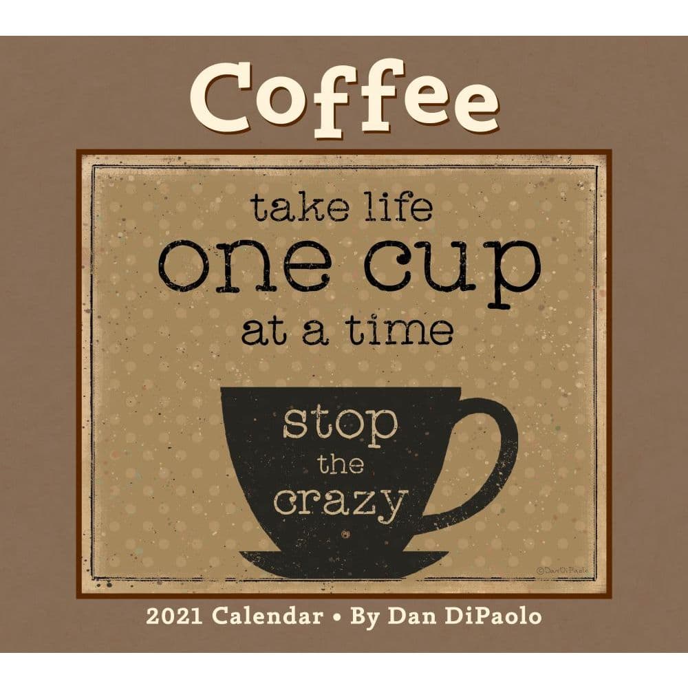2025 Wall Calendar Coffee 