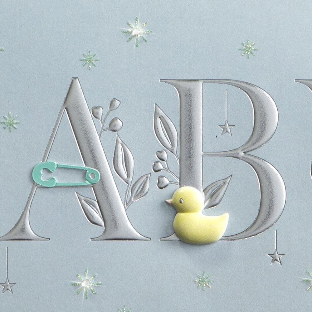 Baby Lettering Boy New Baby Card Fifth Alternate Image width=&quot;1000&quot; height=&quot;1000&quot;