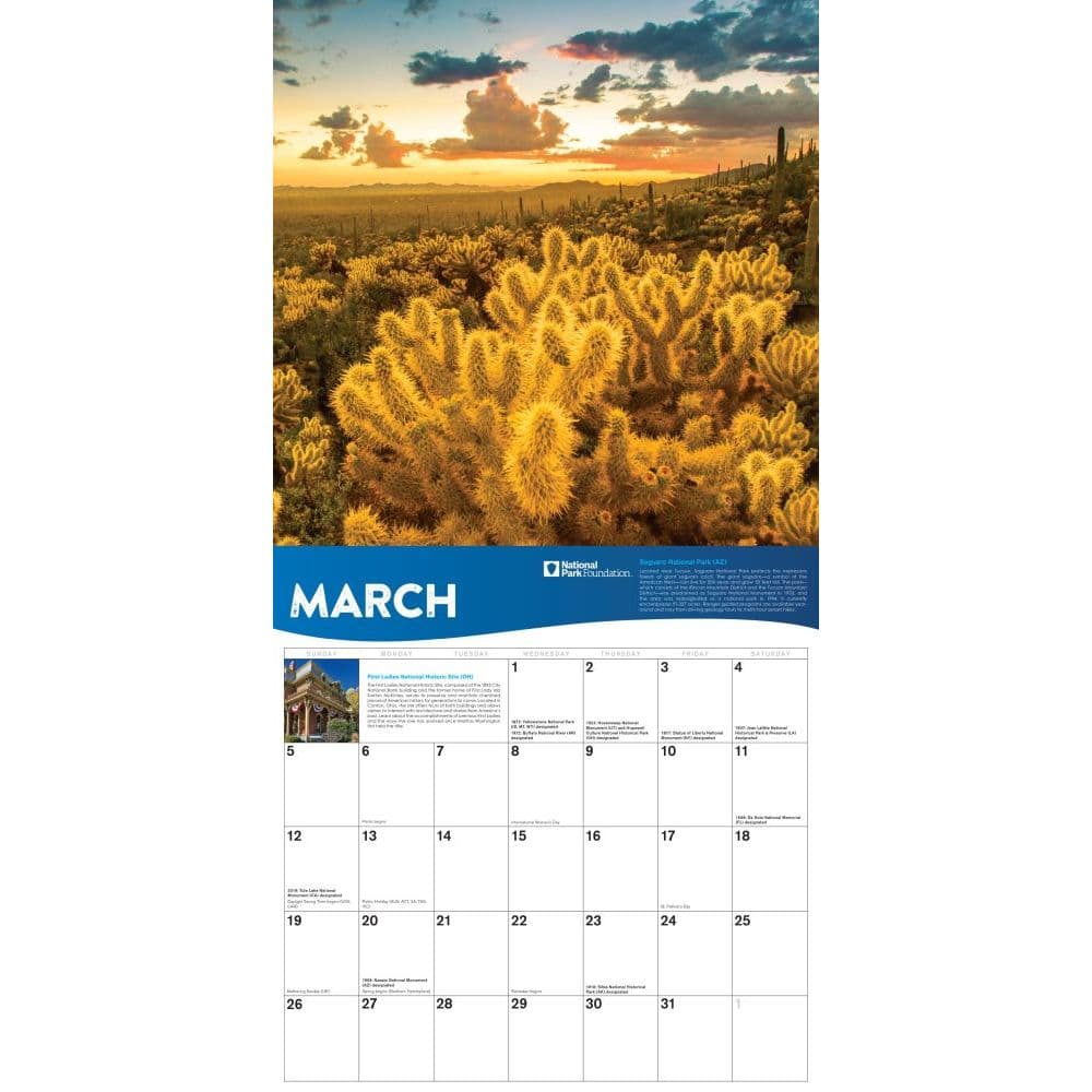 National Parks Calendar 2023 National Park Foundation 2023 Wall Calendar