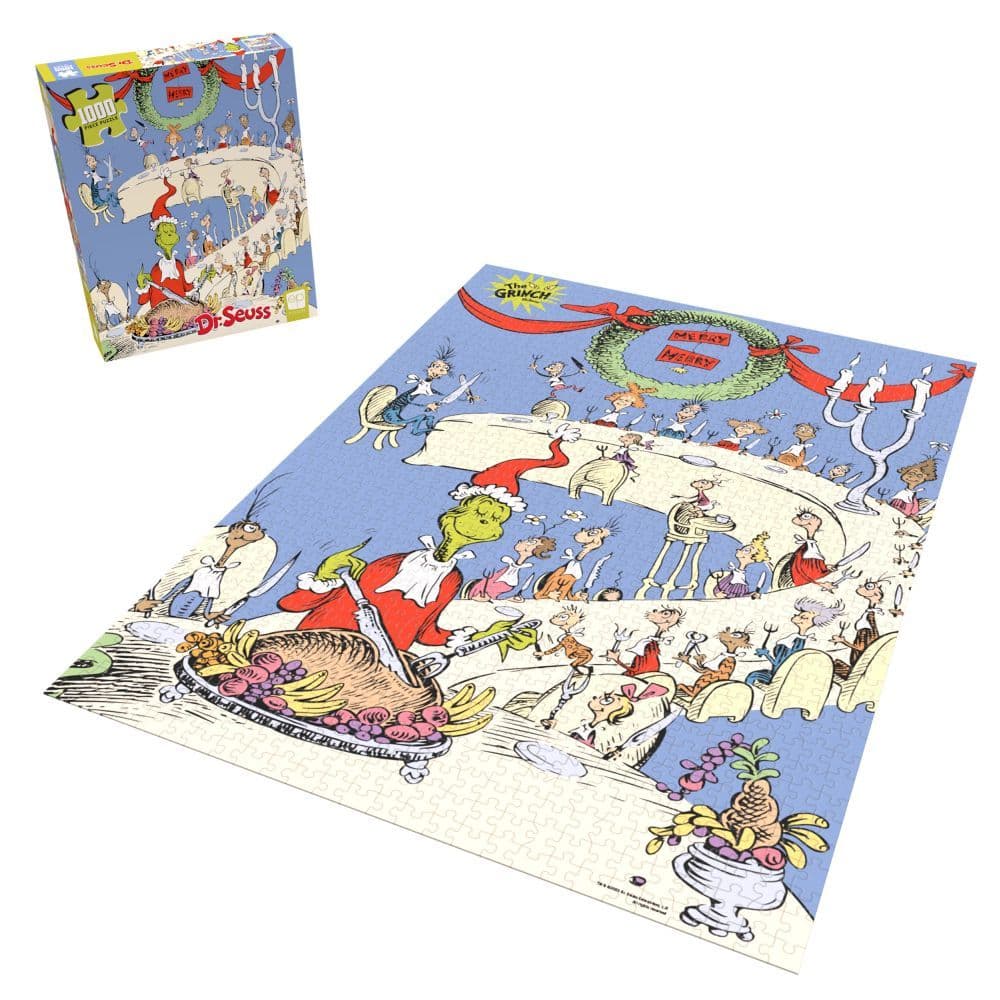 Grinch Feast 1000 Piece Puzzle Second Alternate Image width=&quot;1000&quot; height=&quot;1000&quot;