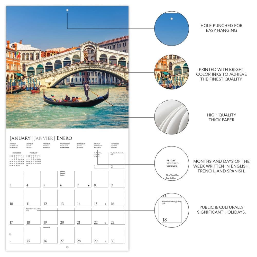 Italia 2027 Mini Wall Calendar Second Alternate Image
