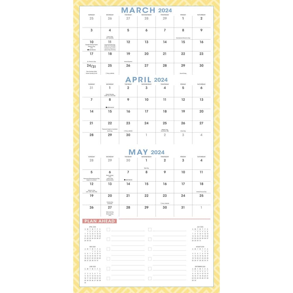 The Triple Grid 17-Month 2024 Wall Calendar Third Alternate Image width=&quot;1000&quot; height=&quot;1000&quot;