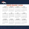 image NFL Denver Broncos 2025 Desk Calendar Third Alternate Image