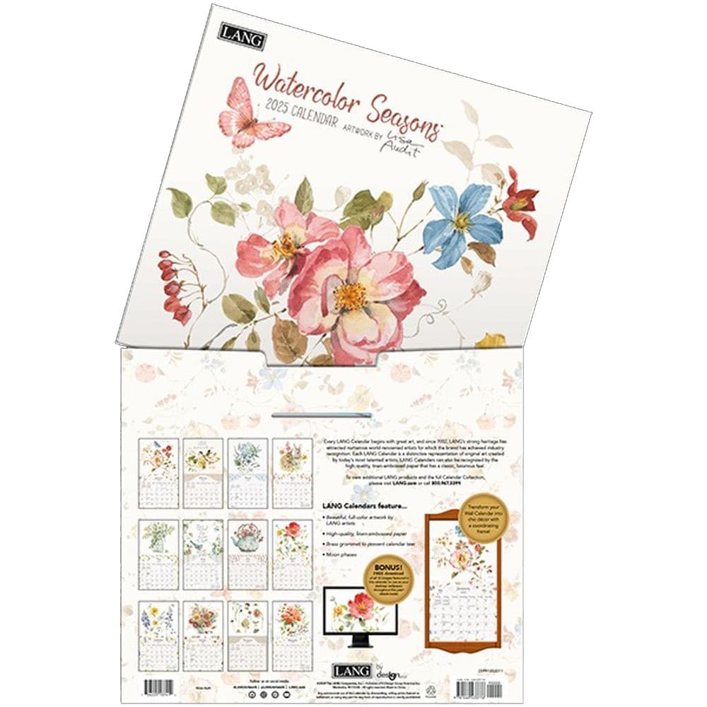 Watercolor Seasons by Lisa Audit 2025 Wall Calendar Fourth Alternate Image width=&quot;1000&quot; height=&quot;1000&quot;