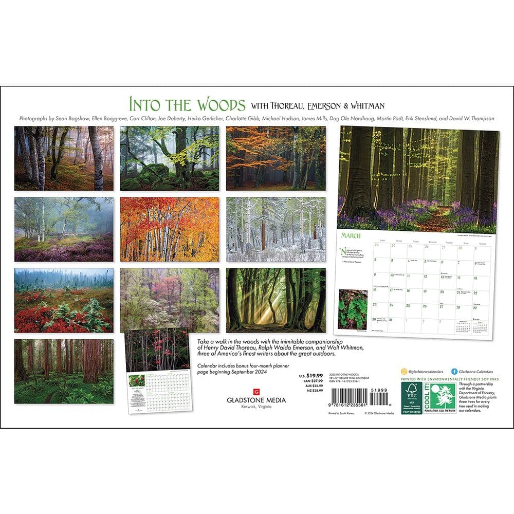 Into the Woods Deluxe 2025 Wall Calendar First Alternate Image width="1000" height="1000"