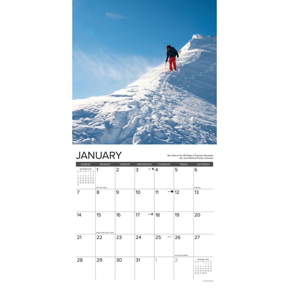 Rock Climbing 2025 Wall Calendar