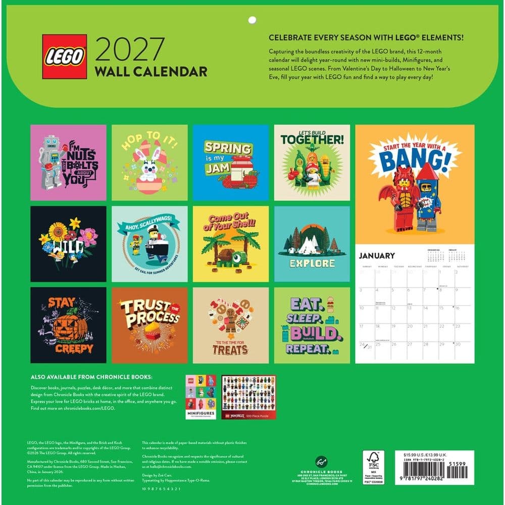 LEGO 2027 Wall Calendar First Alternate Image