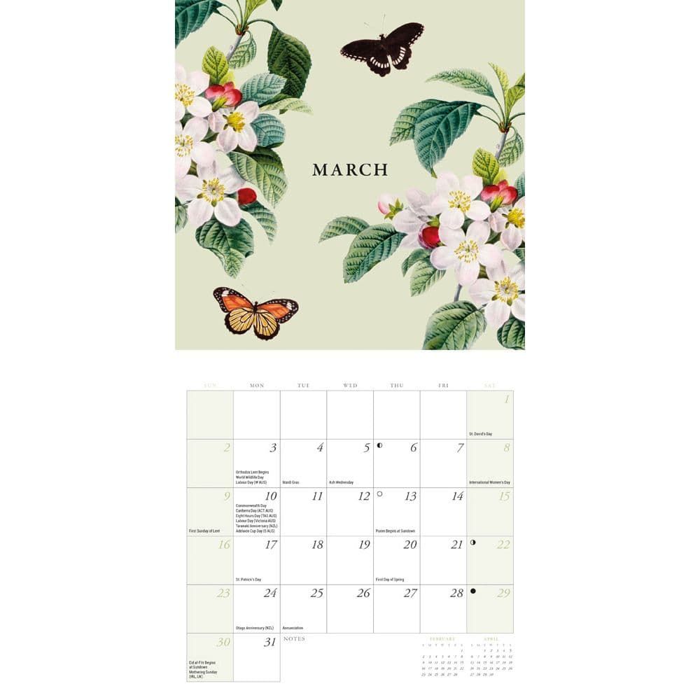 New York Botanical Gardens 2025 Mini Wall Calendar Second Alternate Image width="1000" height="1000"