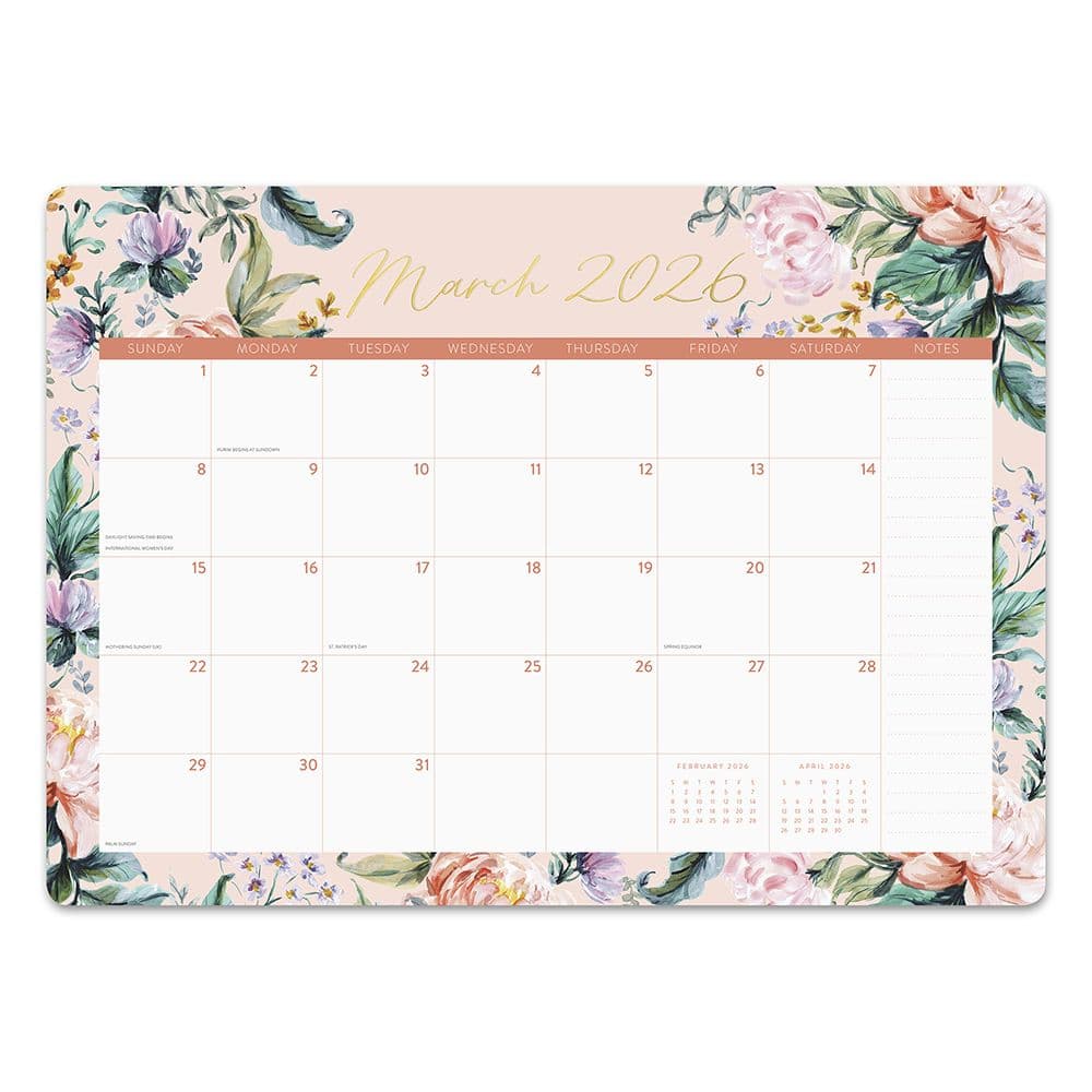 Bella Flora Decorative 2026 Desk Pad Fourth Alternate Image