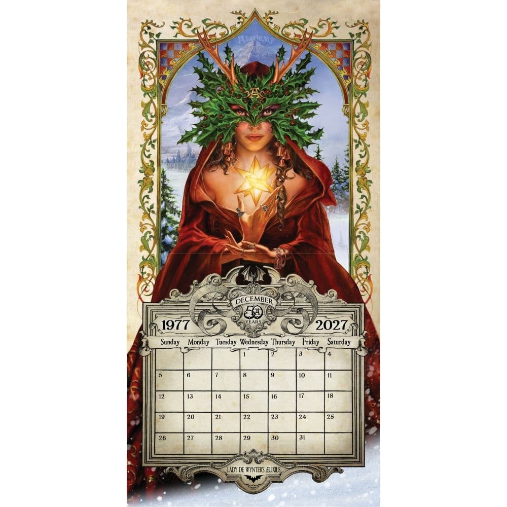 Alchemy 1977 Gothic 2027 Wall Calendar Fifth Alternate Image
