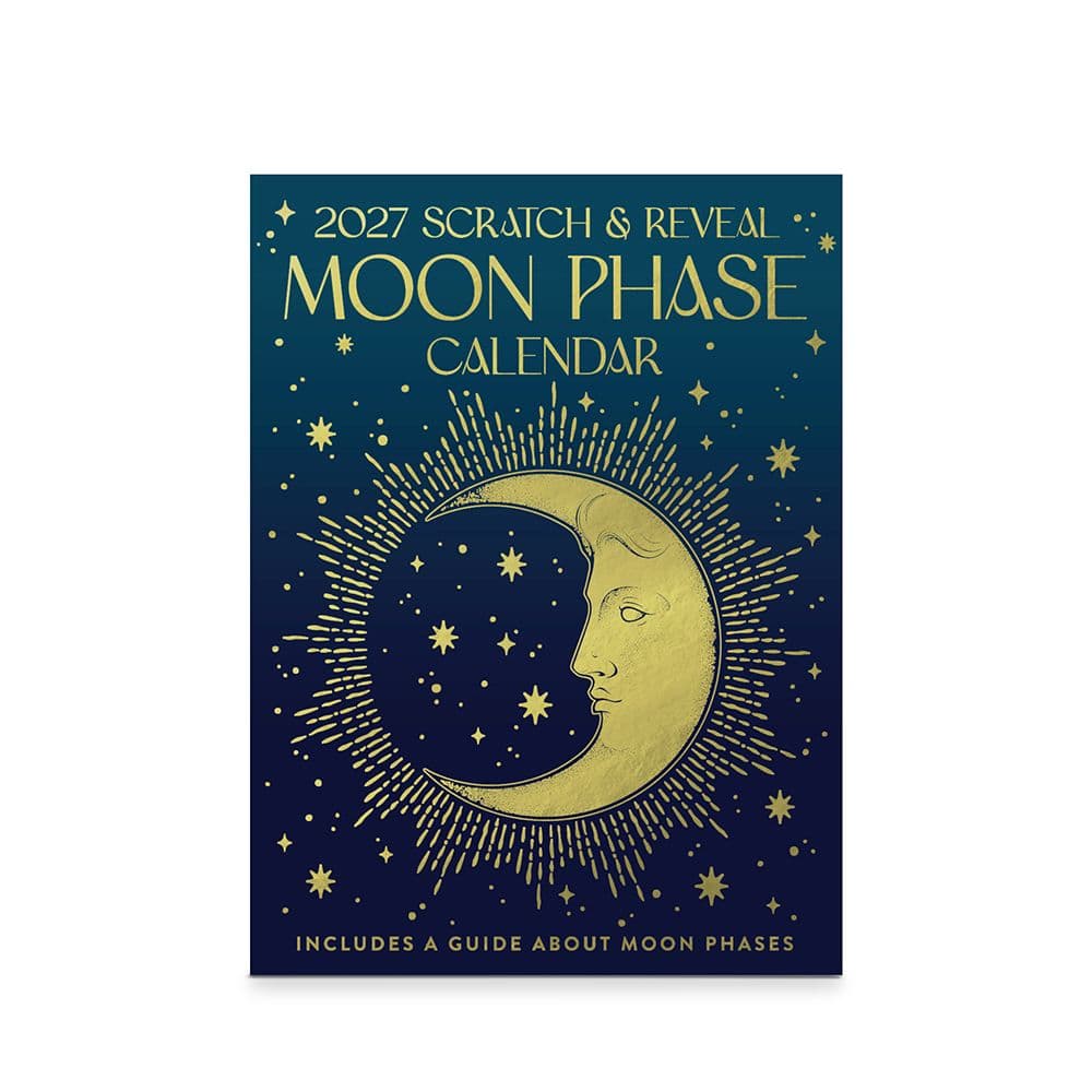 Moon Phases Scratch and Reveal 2027 Desk Calendar First Alternate Image