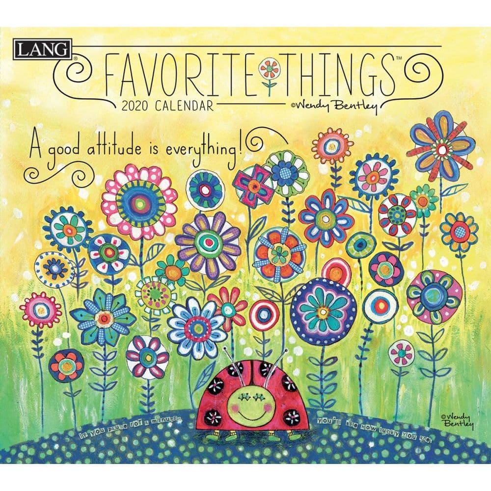 Favorite Things Wall Calendar by Wendy Bentley