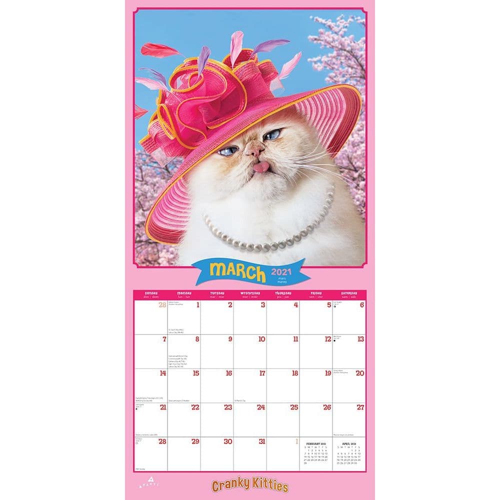 Cranky Kitties Wall Calendar