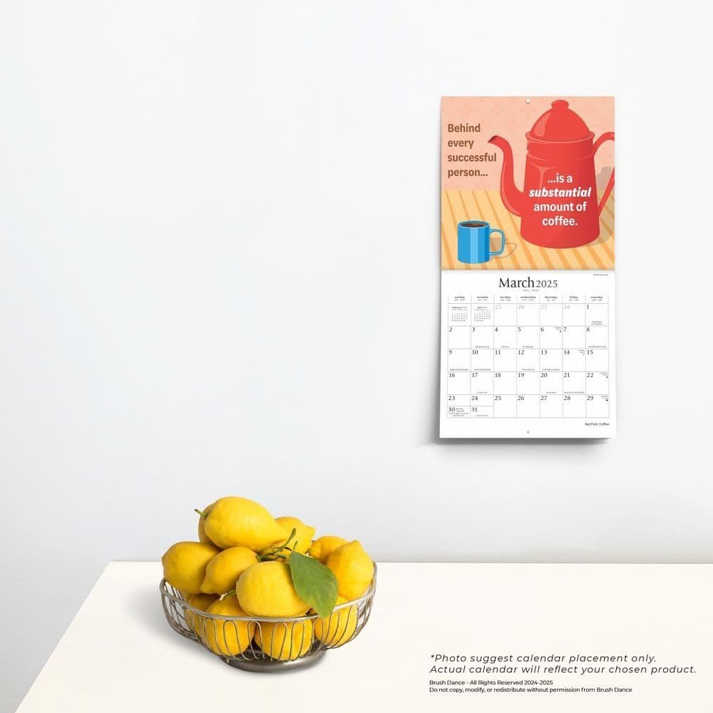 But First Coffee 2025 Mini Wall Calendar Fourth Alternate image