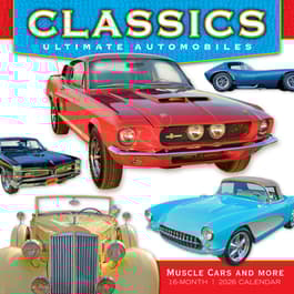 Classics Ultimate Automobiles 2025 Wall Calendar