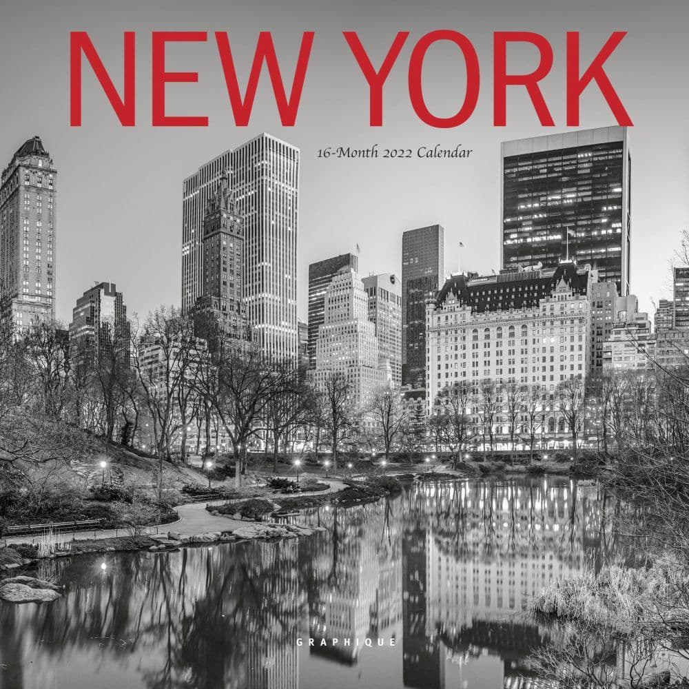 New York B&W 2022 Mini Wall Calendar - Calendars.com