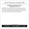 image Dont Sweat the Small Stuff 2026 Desk Calendar Third Alternate Image