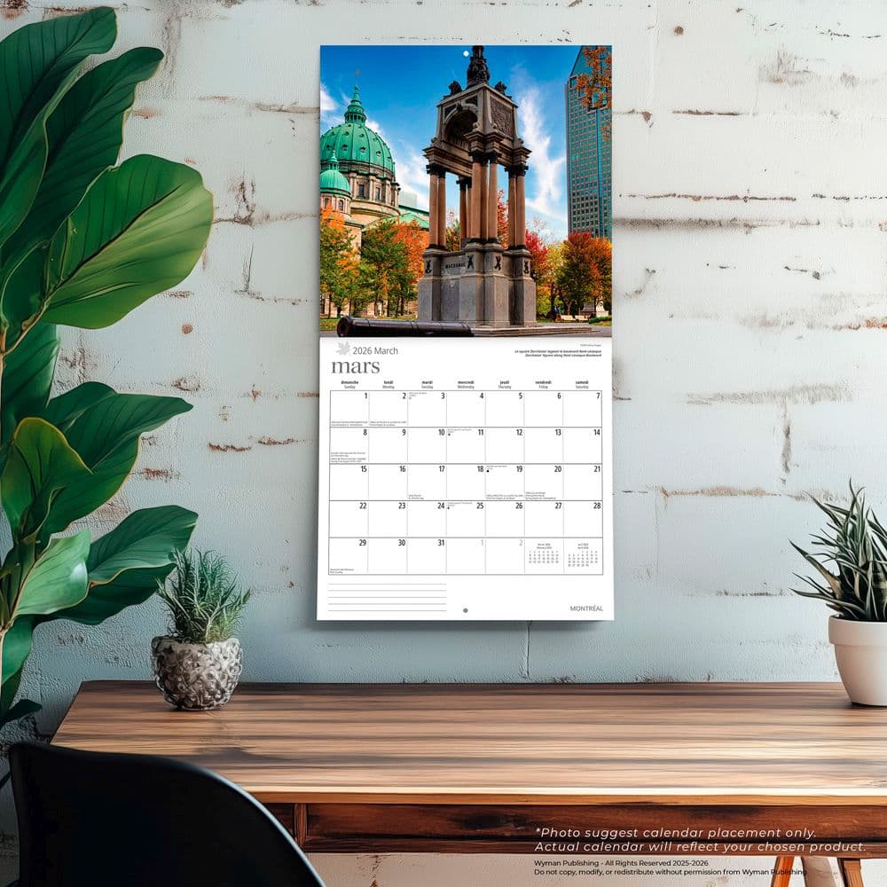 Montreal 2026 Wall Calendar Fourth Alternate Image