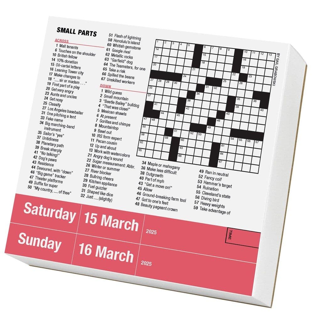 Mensa Crossword 2025 Desk Calendar First Alternate Image width="1000" height="1000"