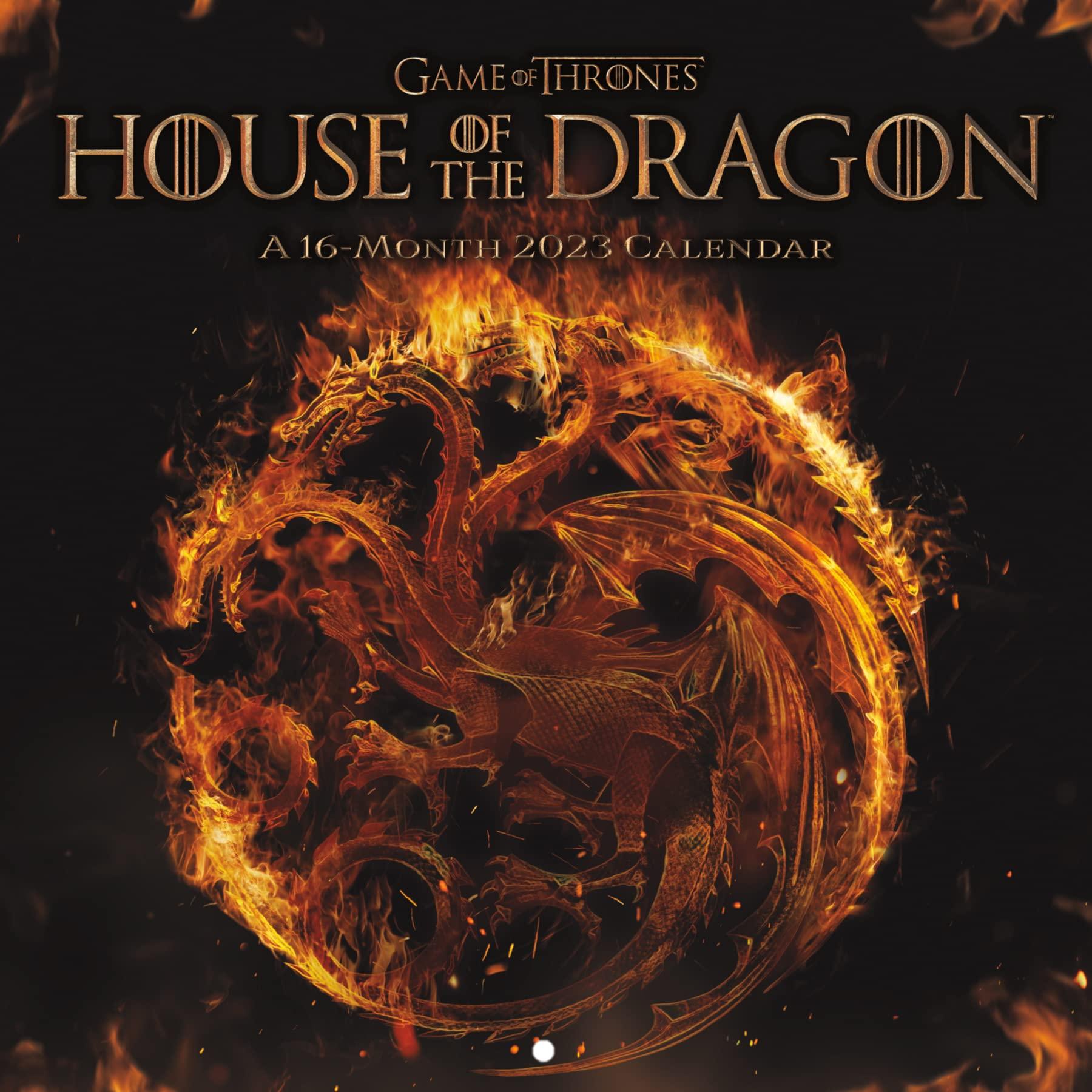 Trends International Game of Thrones House of Dragon 2023 Wall Calendar