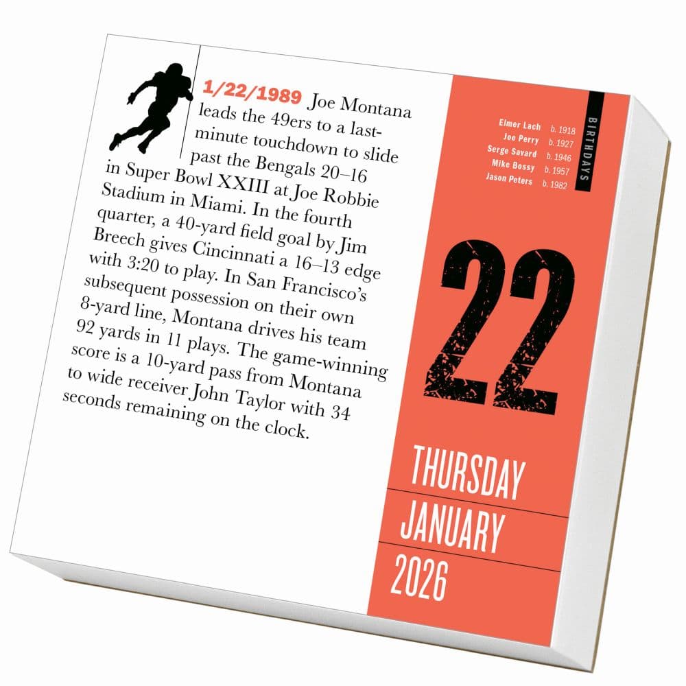 Sports 365 Facts 2026 Desk Calendar Second Alternate Image