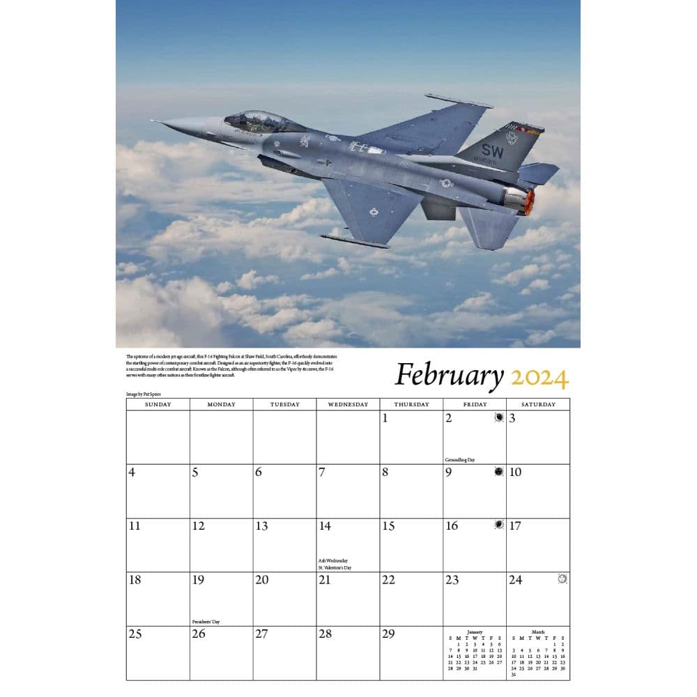 Warbirds of World War 2 2024 Wall Calendar Alternate Image 2
