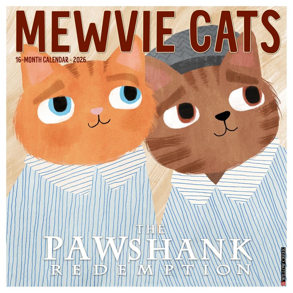 Mewvie Cats 2026 Wall Calendar Main Image