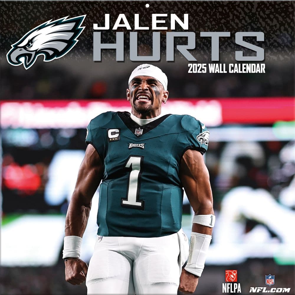 NFL Jalen Hurts 2025 Wall Calendar