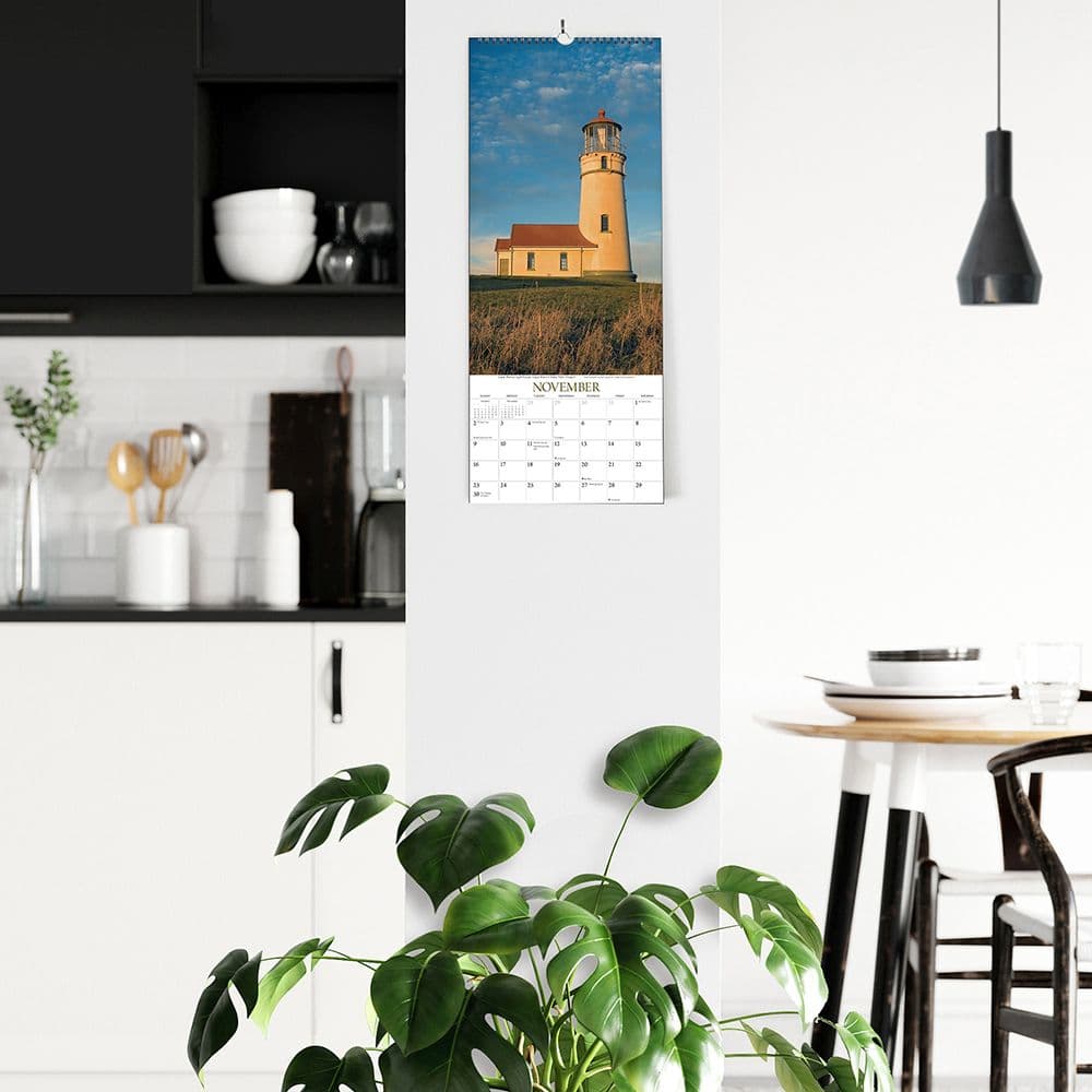 Lighthouses 2025 Poster Wall Calendar Fourth Alternate Image width="1000" height="1000"
