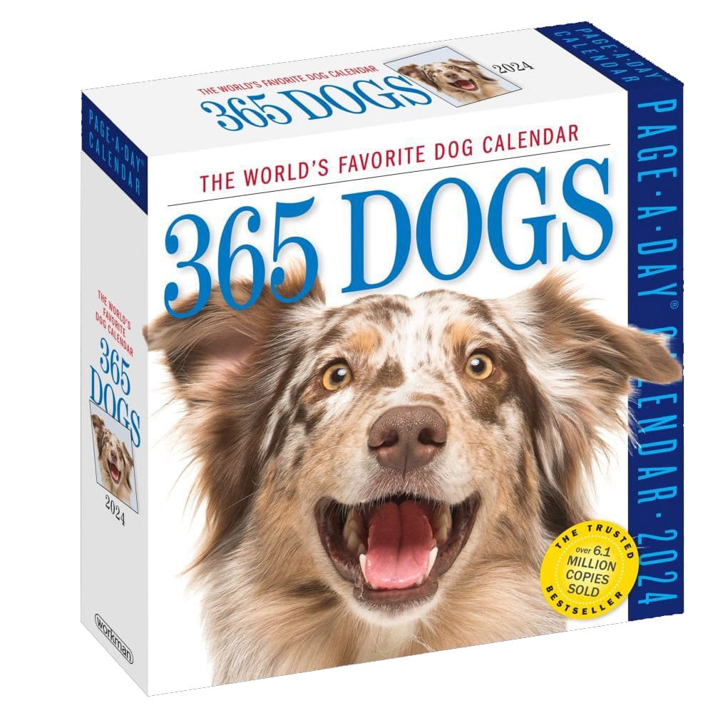 Dogs 365 2024 Desk Calendar Main Product Image  width=&quot;1000&quot; height=&quot;1000&quot;