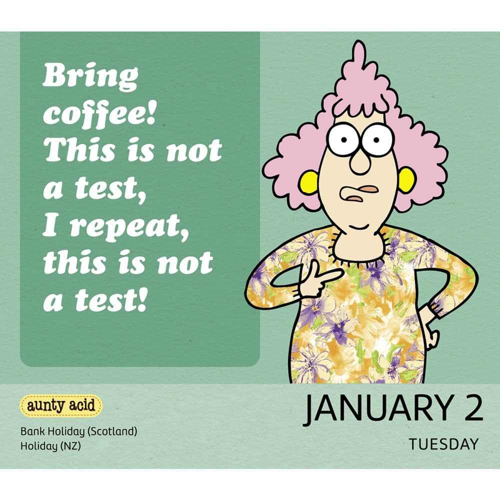 Aunty Acid 2024 Desk Calendar - Calendars.com