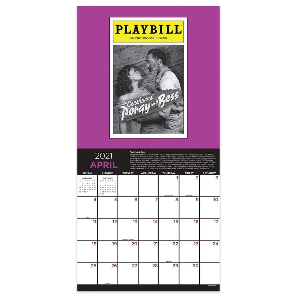 On Broadway Wall Calendar