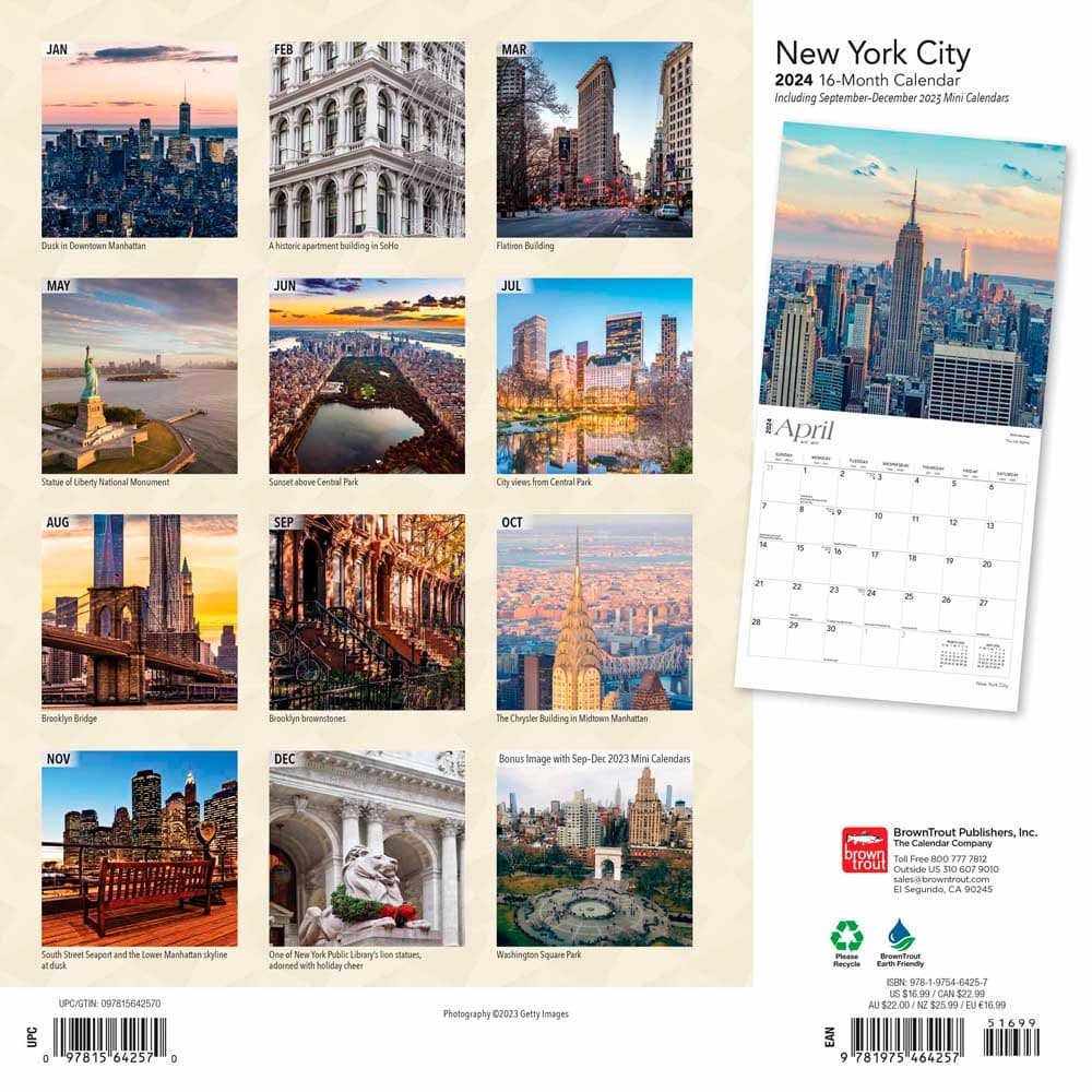 New York City 2024 Wall Calendar First Alternate  Image width=&quot;1000&quot; height=&quot;1000&quot;