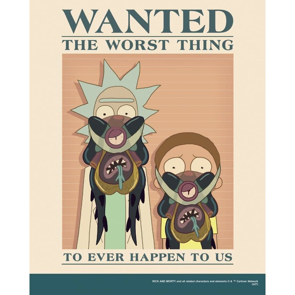 Rick and morty wall calendar 2022