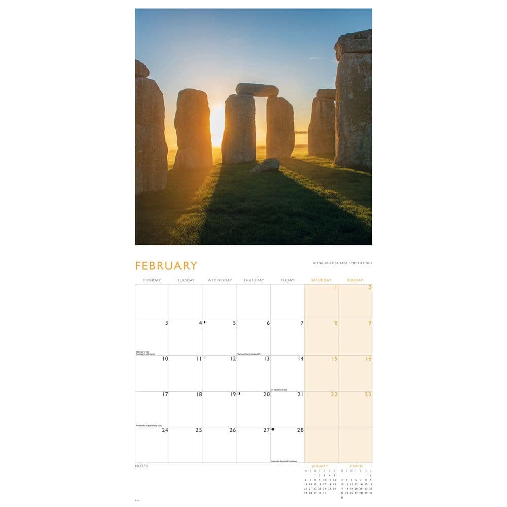 Stonehenge 2025 Wall Calendar Second Alternate Image width="1000" height="1000"