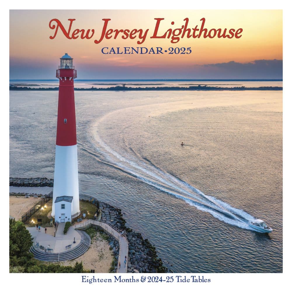 New Jersey Lighthouse 2025 Wall Calendar