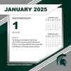 image COL Michigan State Spartans 2025 Desk Calendar First Alternate Image