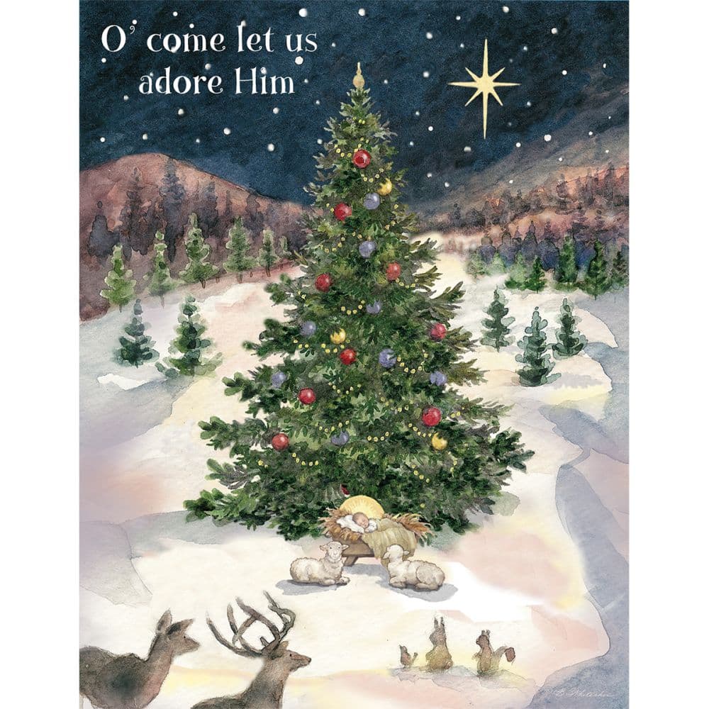 Let Us Adore Him Boxed Christmas Cards by Betty Whiteaker First Alternate Image