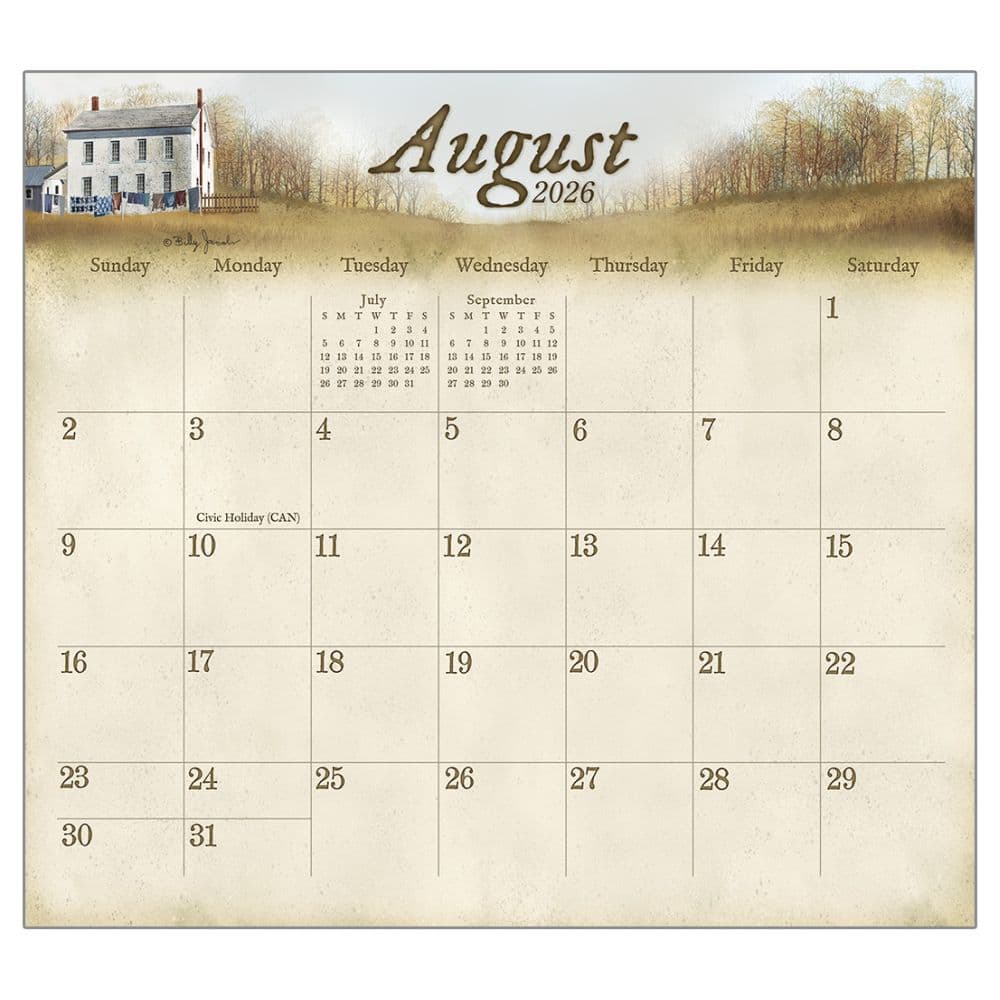 Road Home by Billy Jacobs 2026 Magnetic Calendar Main Image