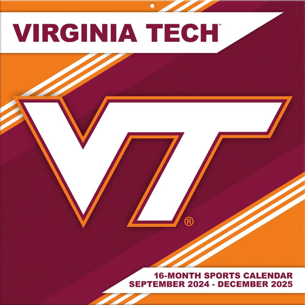 COL Virginia Tech Hokies 2025 Wall Calendar Main Image