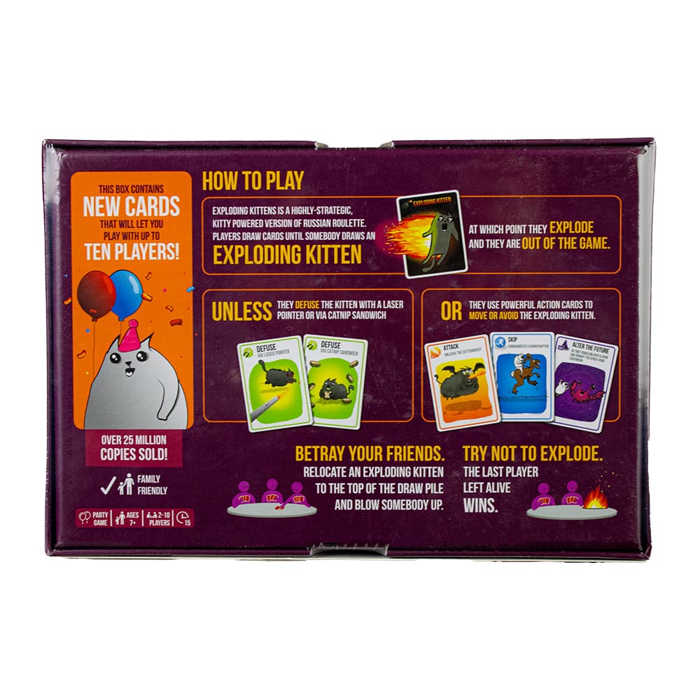 Exploding Kittens Party Pack Card Game Third Alternate Image