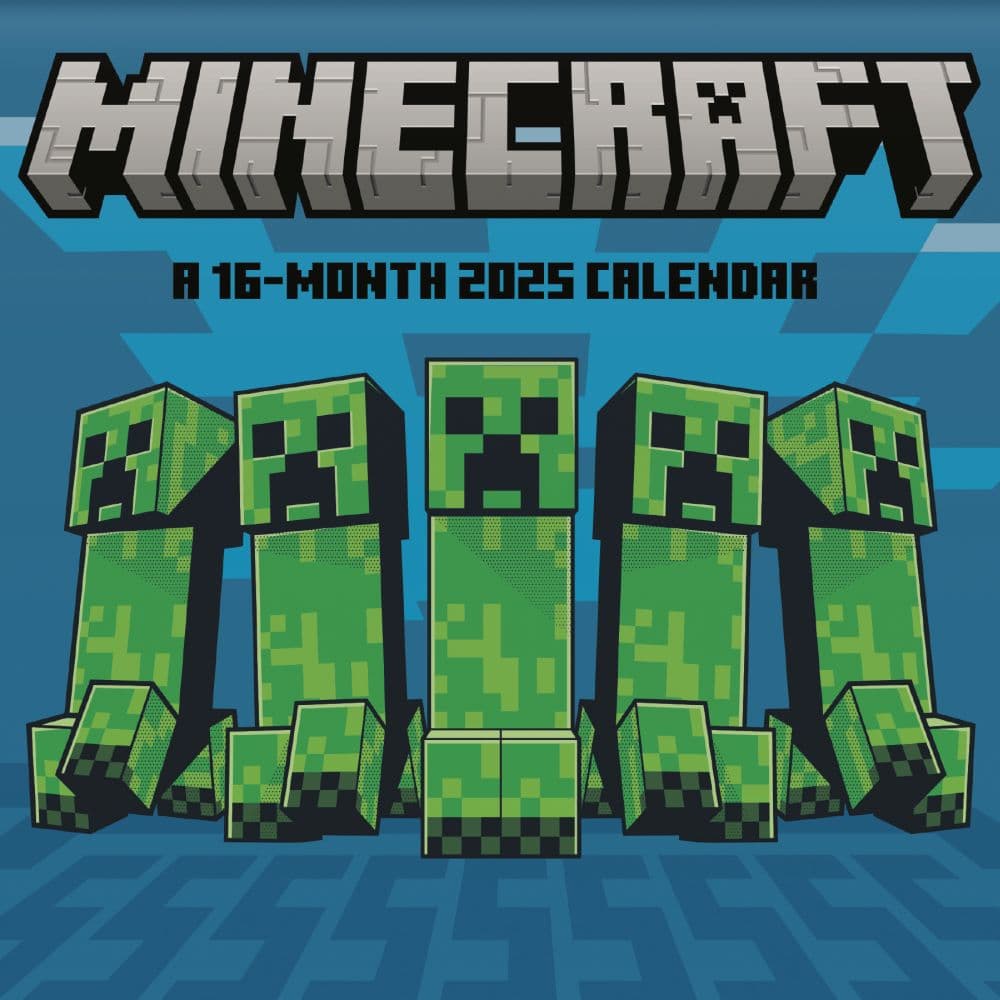 Minecraft 2025 Mini Wall Calendar Main Image