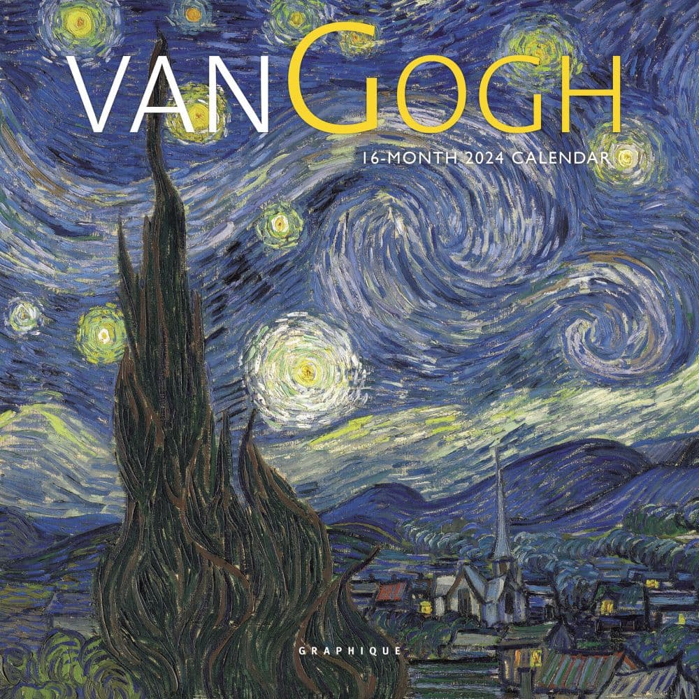 Van Gogh 2024 Mini Wall Calendar Main Product Image width=&quot;1000&quot; height=&quot;1000&quot;